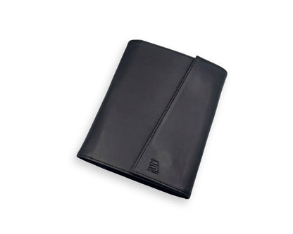OrbitNote – Leather Diary with Organizer Pockets - Black