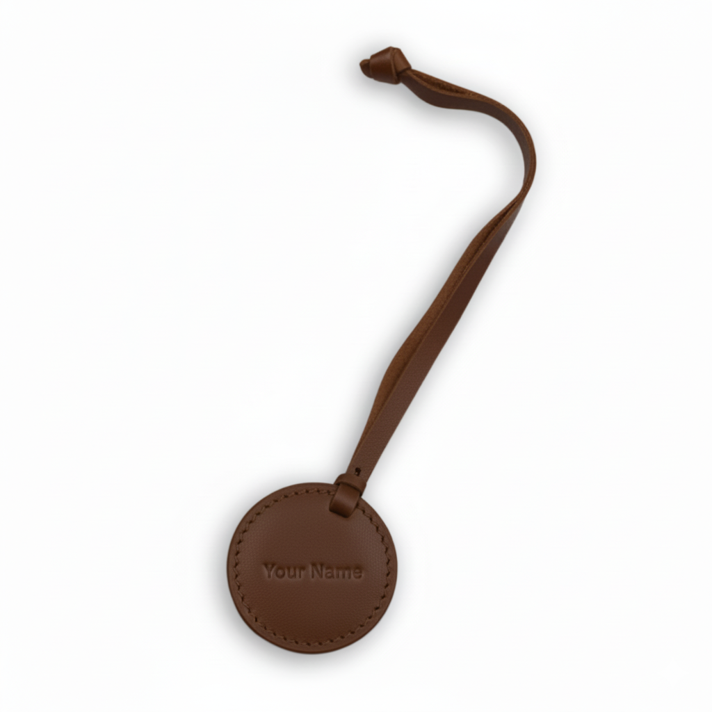 Personalized Leather Luggage Tag
