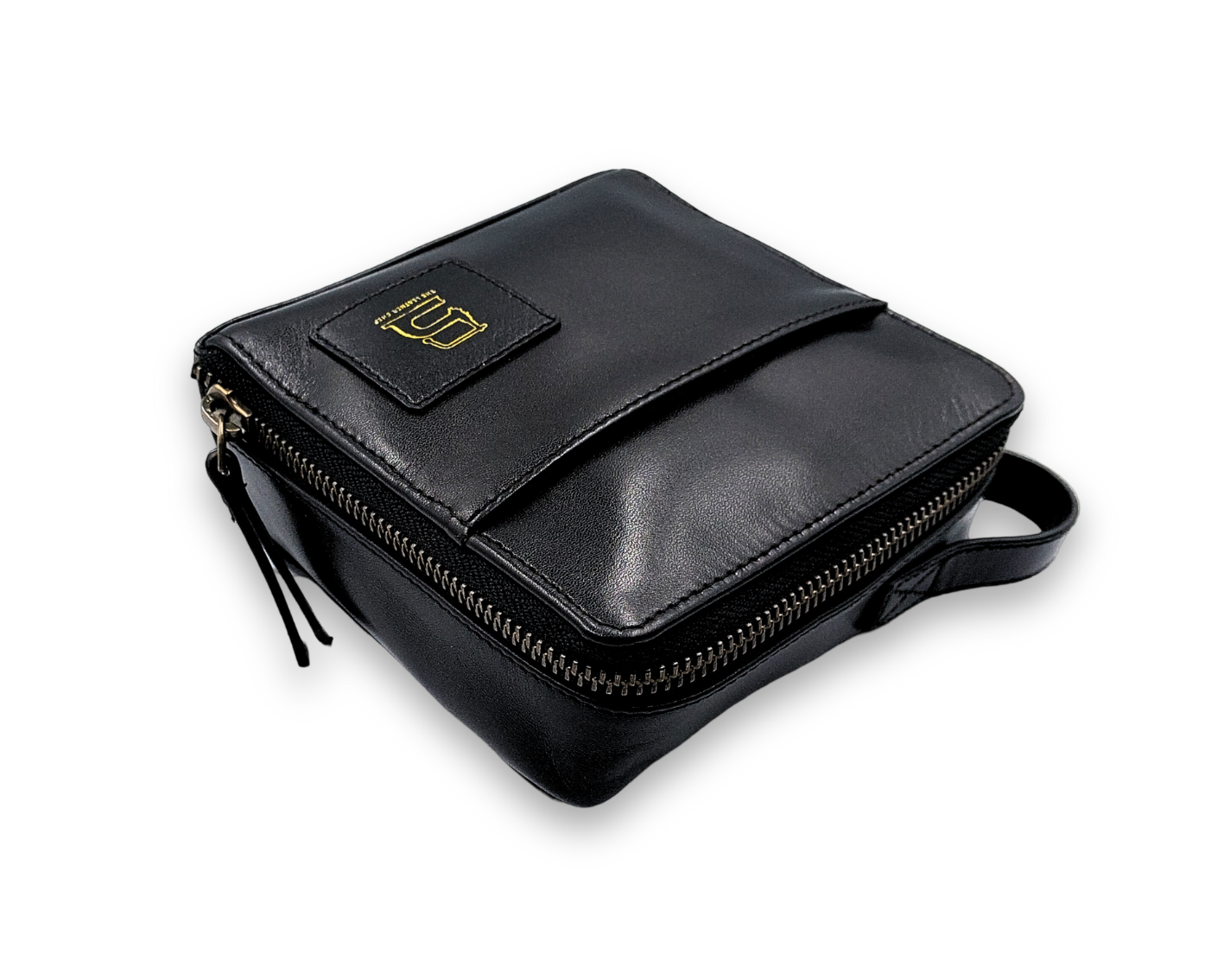 Sanitary Napkin Pouch - Black (Full Leather)