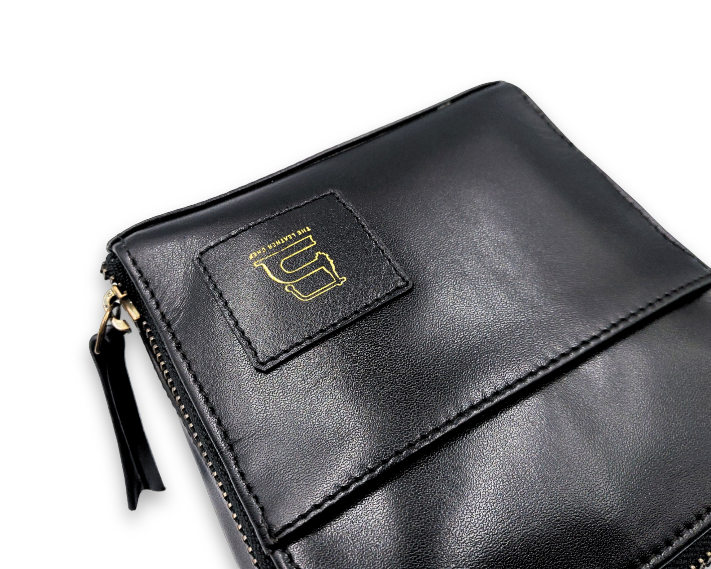 Sanitary Napkin Pouch - Black (Full Leather)