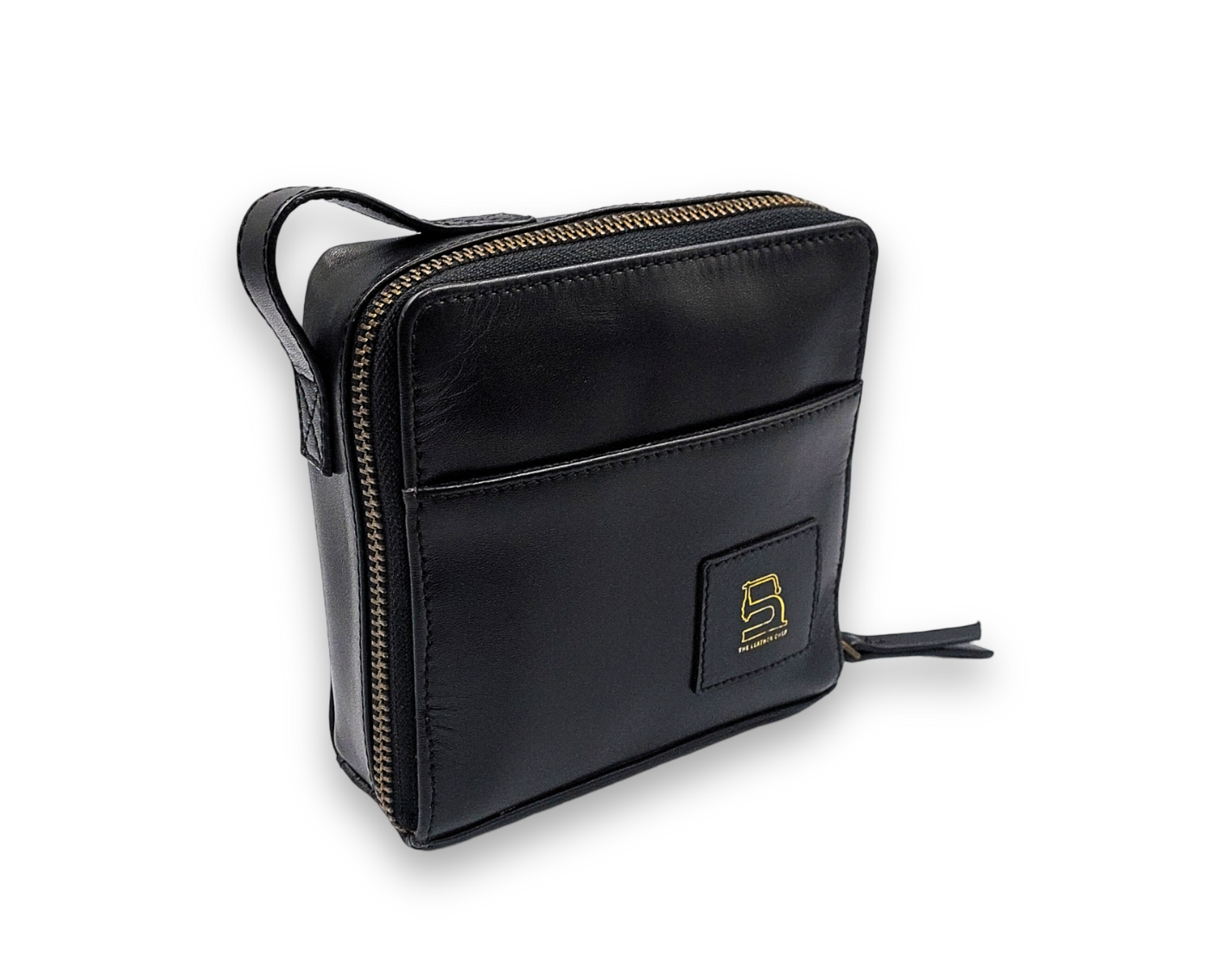 Sanitary Napkin Pouch - Black (Full Leather)