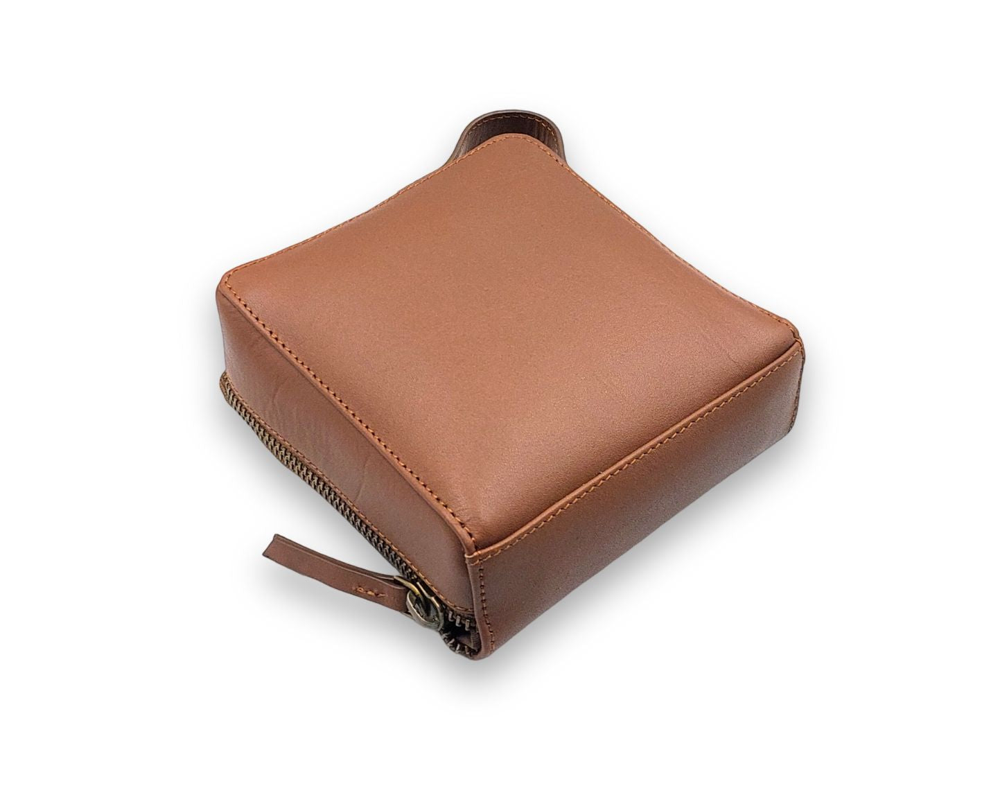 Sanitary Napkin Pouch - Tan (Full Leather)