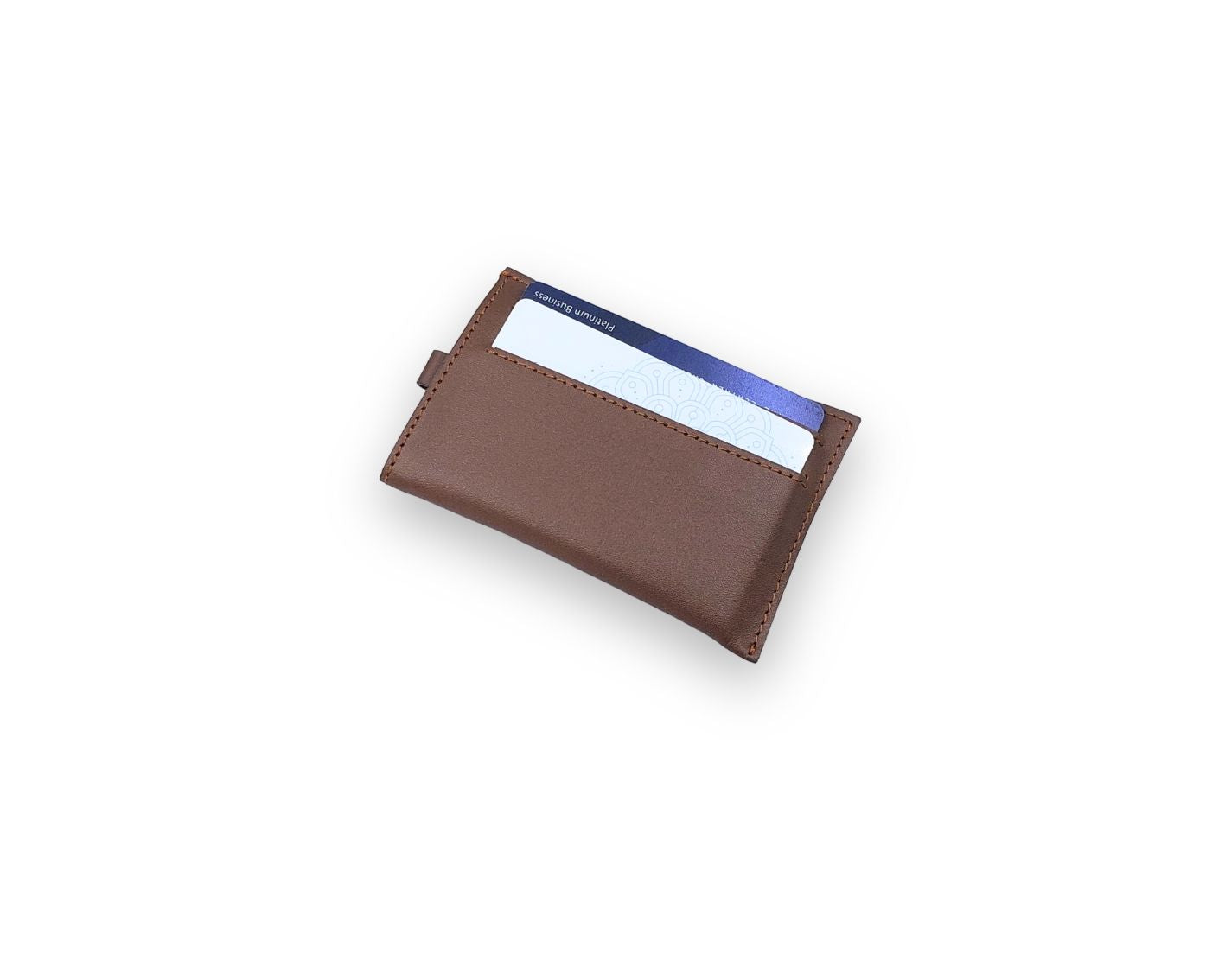 Snap - Slim Pull Tab Card Wallet - Tan