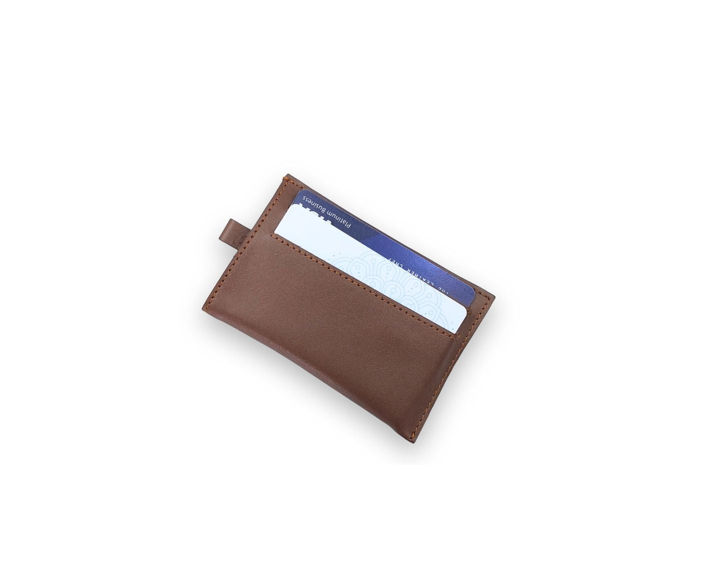 Snap - Slim Pull Tab Card Wallet - Tan