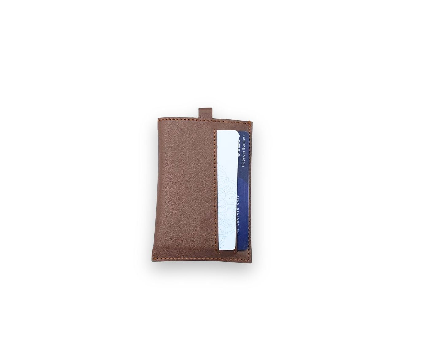 Snap - Slim Pull Tab Card Wallet - Tan