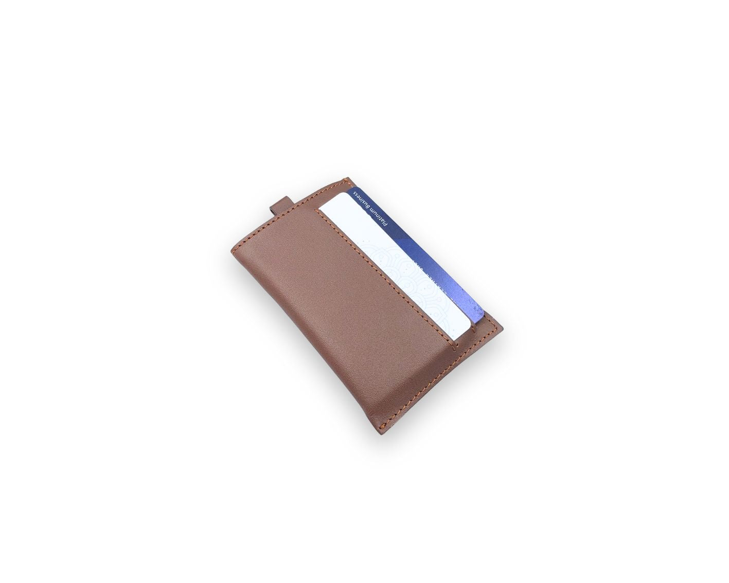 Snap - Slim Pull Tab Card Wallet - Tan