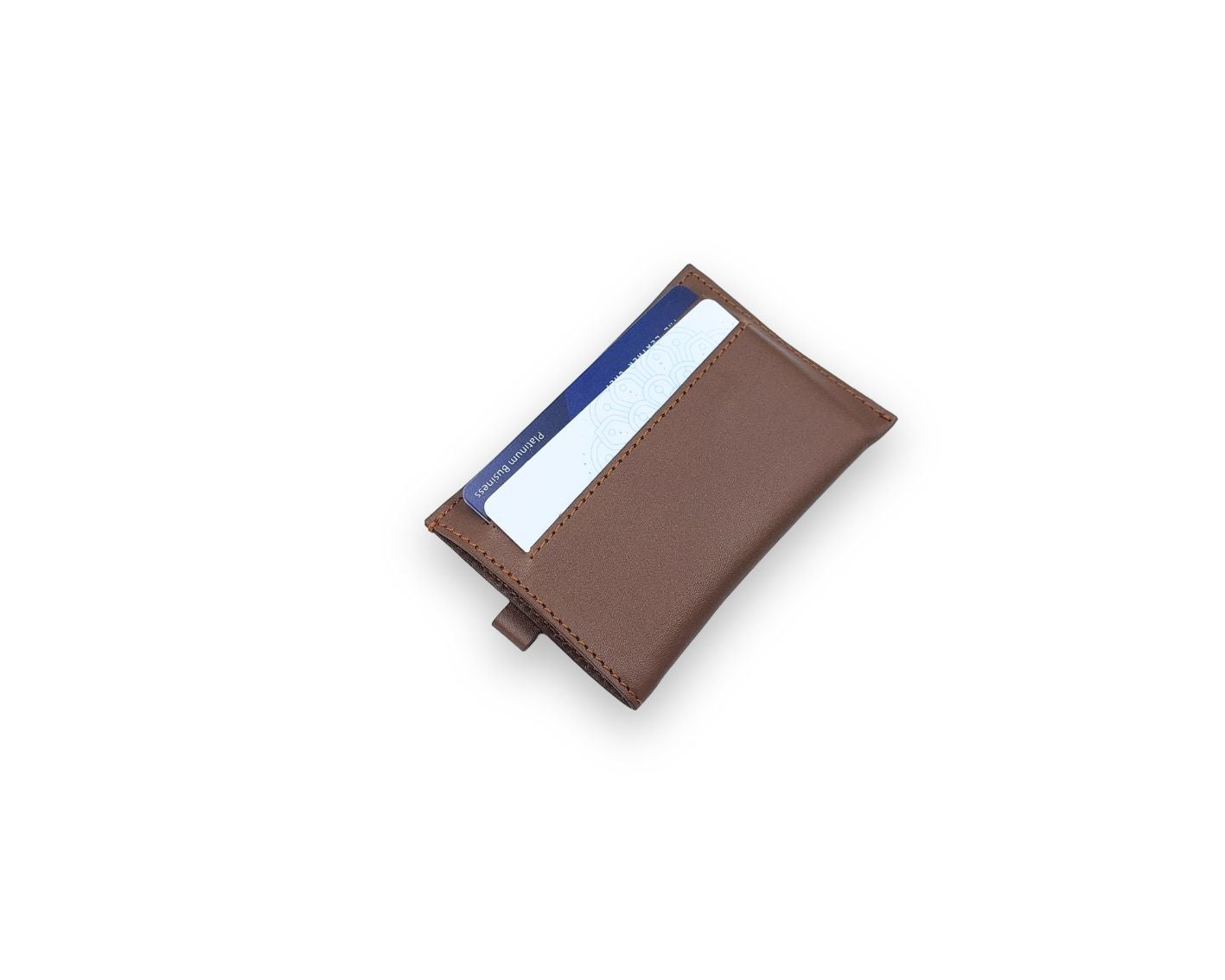 Snap - Slim Pull Tab Card Wallet - Tan