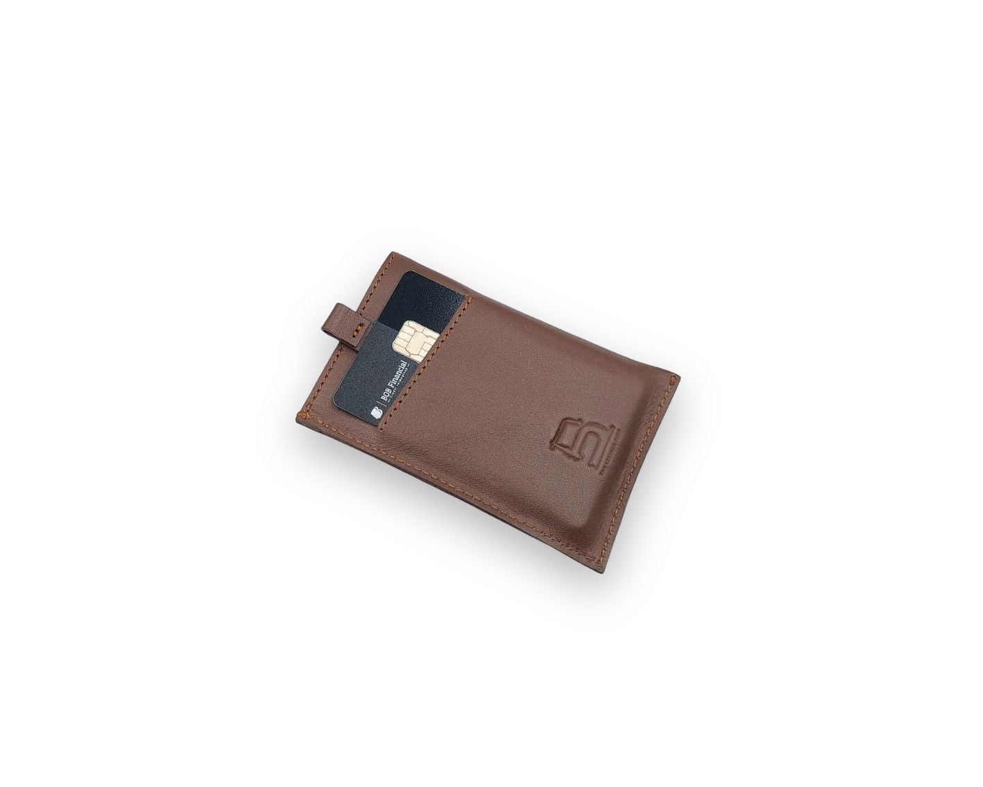 Snap - Slim Pull Tab Card Wallet - Tan