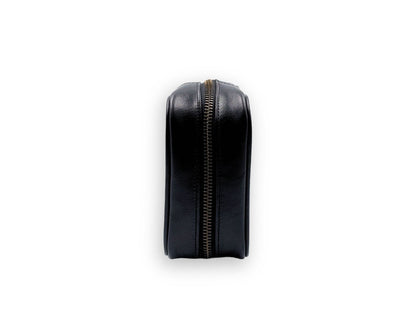 Tech Pouch - Black -MINI (Full Leather)