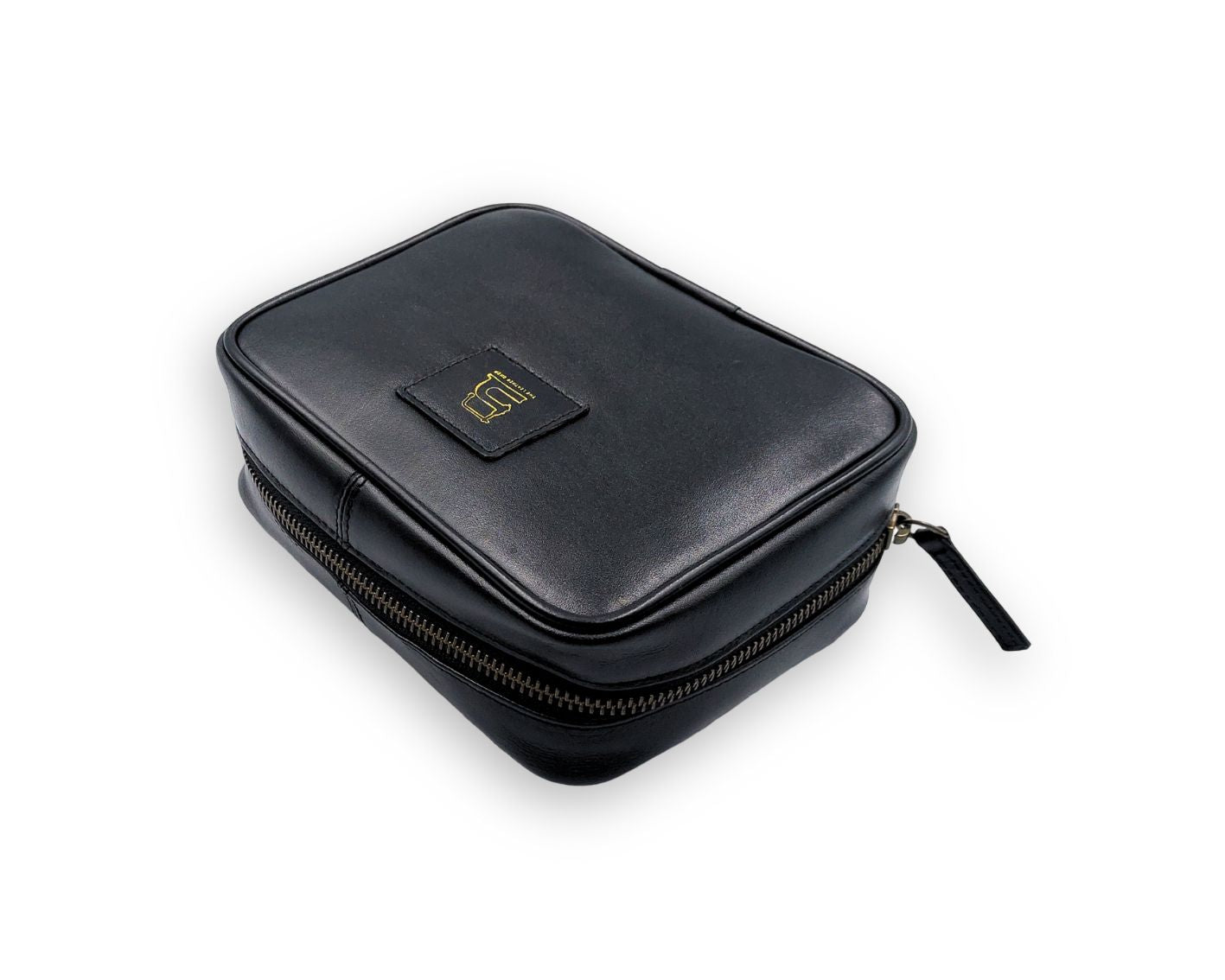 Tech Pouch - Black -MINI (Full Leather)