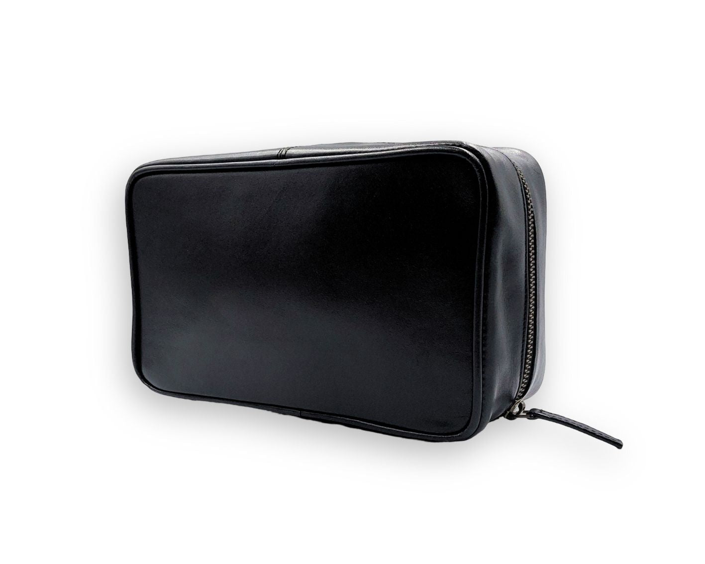 Tech Pouch - Black (Full Leather)