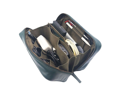 Tech Pouch - Green (Full Leather)