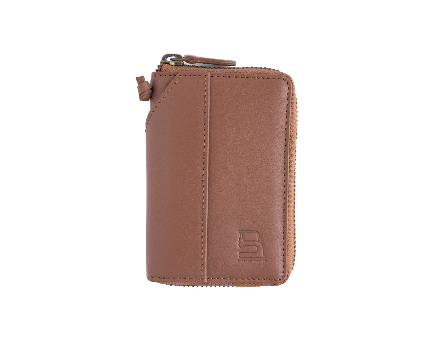 Compact Zipper Wallet - TAN