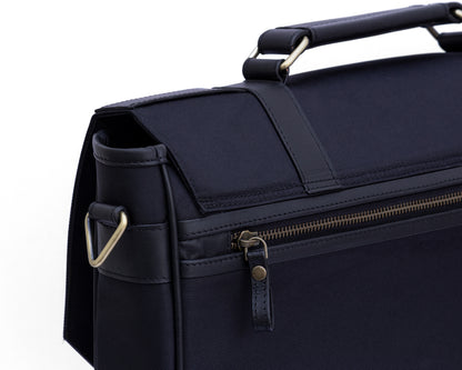 Retro Laptop Bag - Black