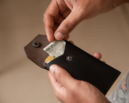 Wave Card + Coin Wallet - BLACK