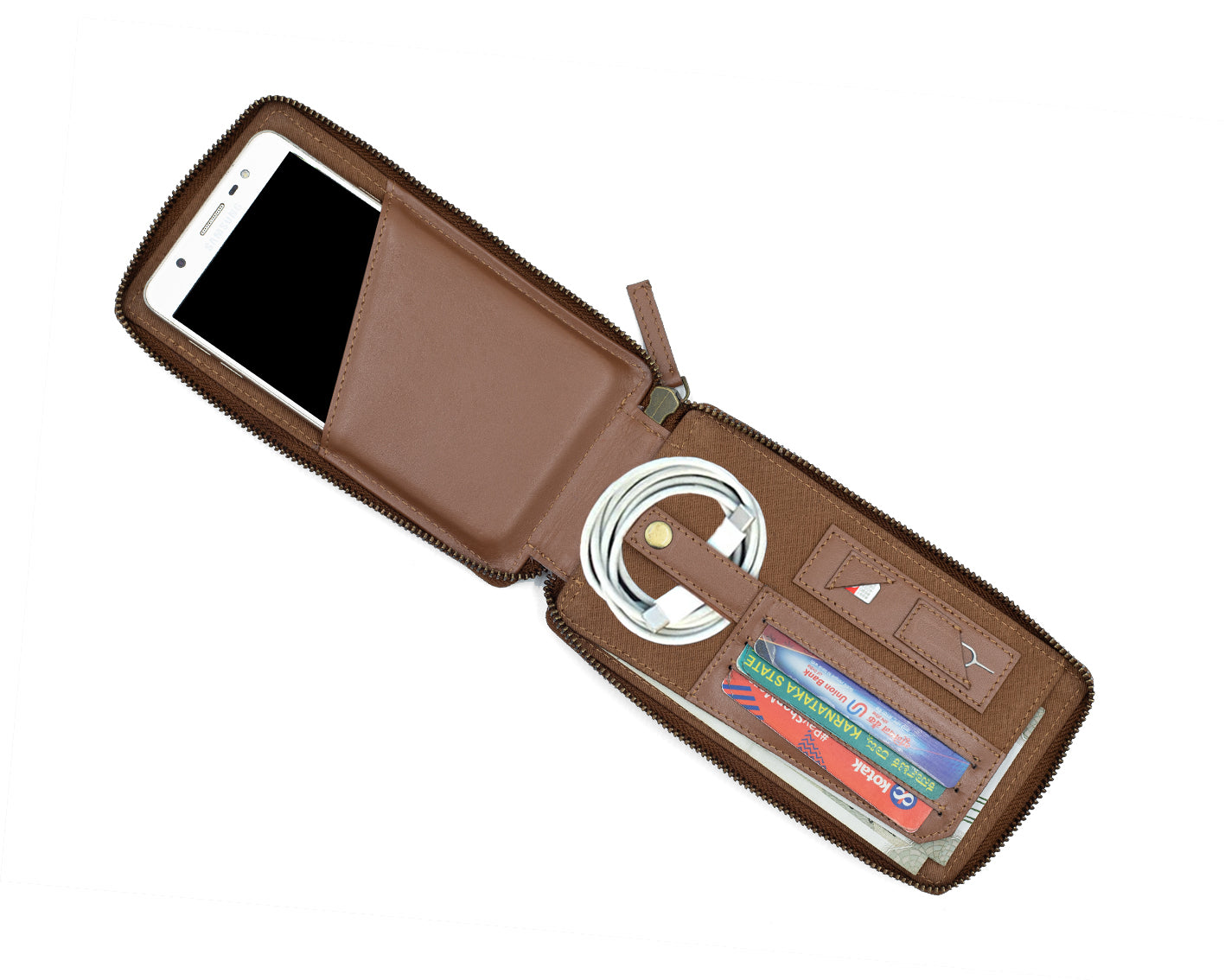 MOD Phone Wallet - TAN - The Leather Chef