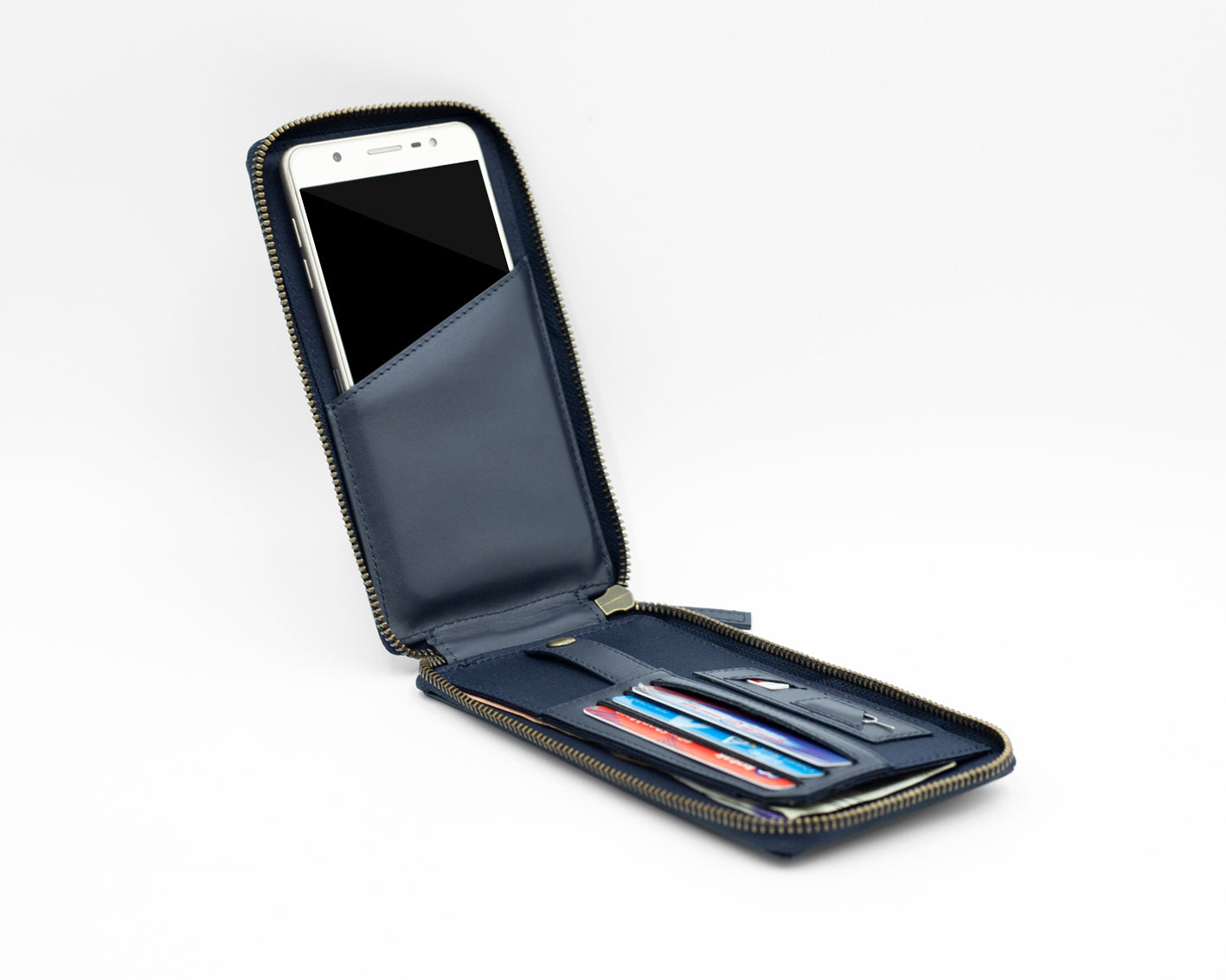 MOD Phone Wallet - MIDNIGHT BLUE, THE LEATHER CHEF