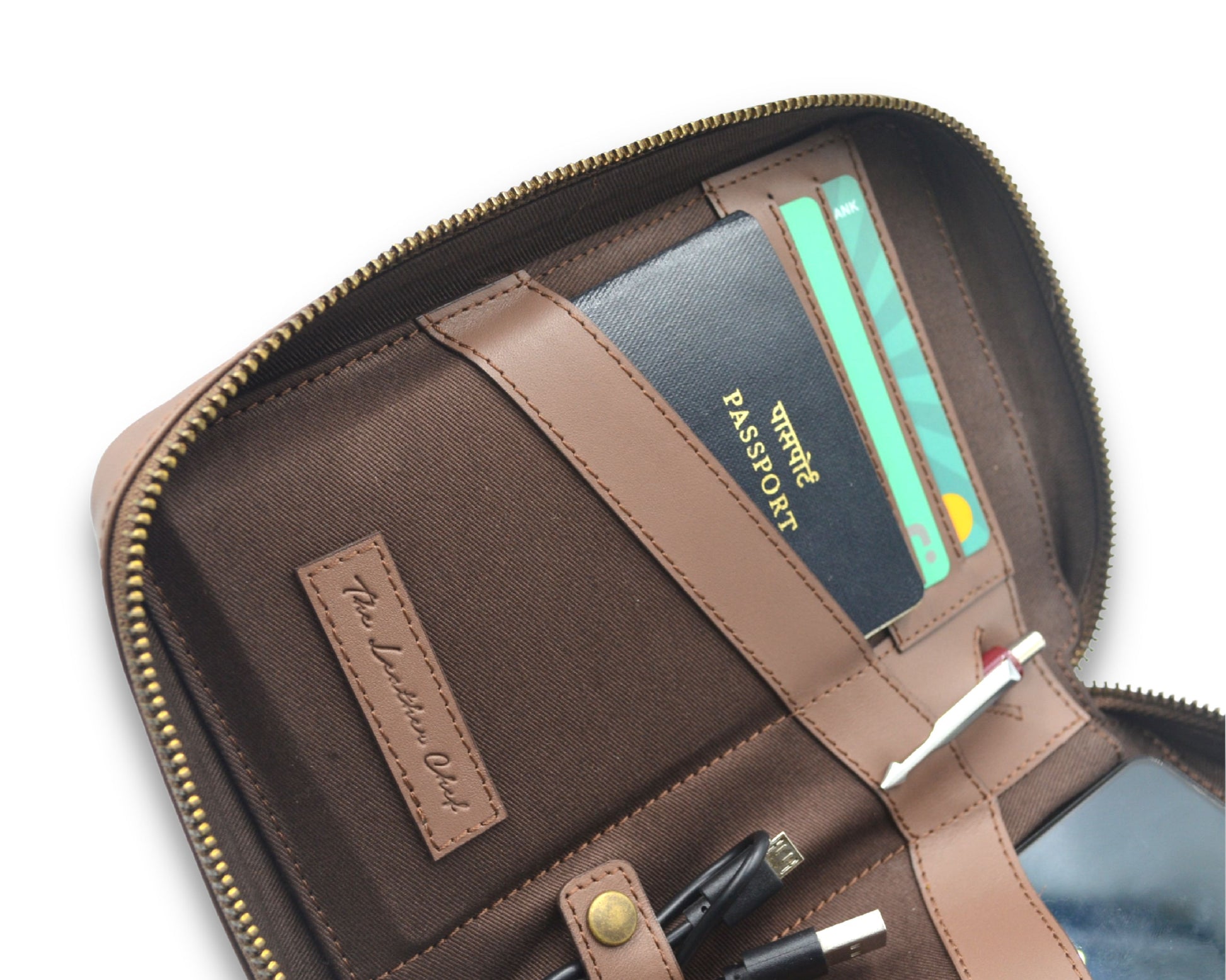 Nomad Passport Organiser - Tan (Full Leather)