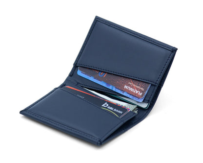 (Compact Zipper Wallet + Mini Wallet - Midnight Blue)