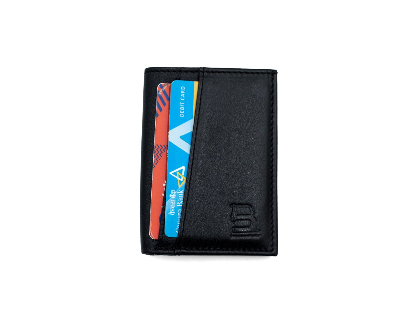 (Compact Zipper Wallet- Black + Mini Wallet - Black)