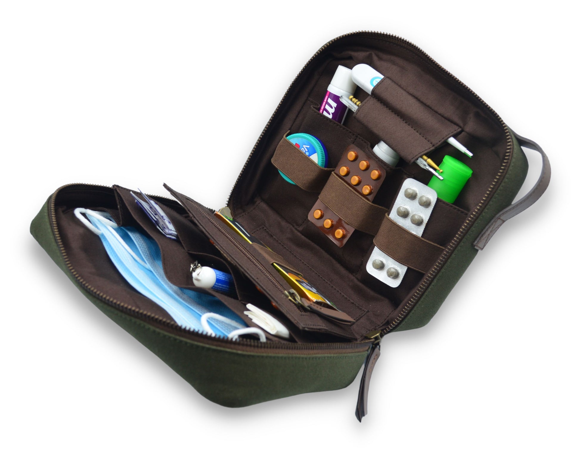 Medical Pouch Green – The Leather Chef