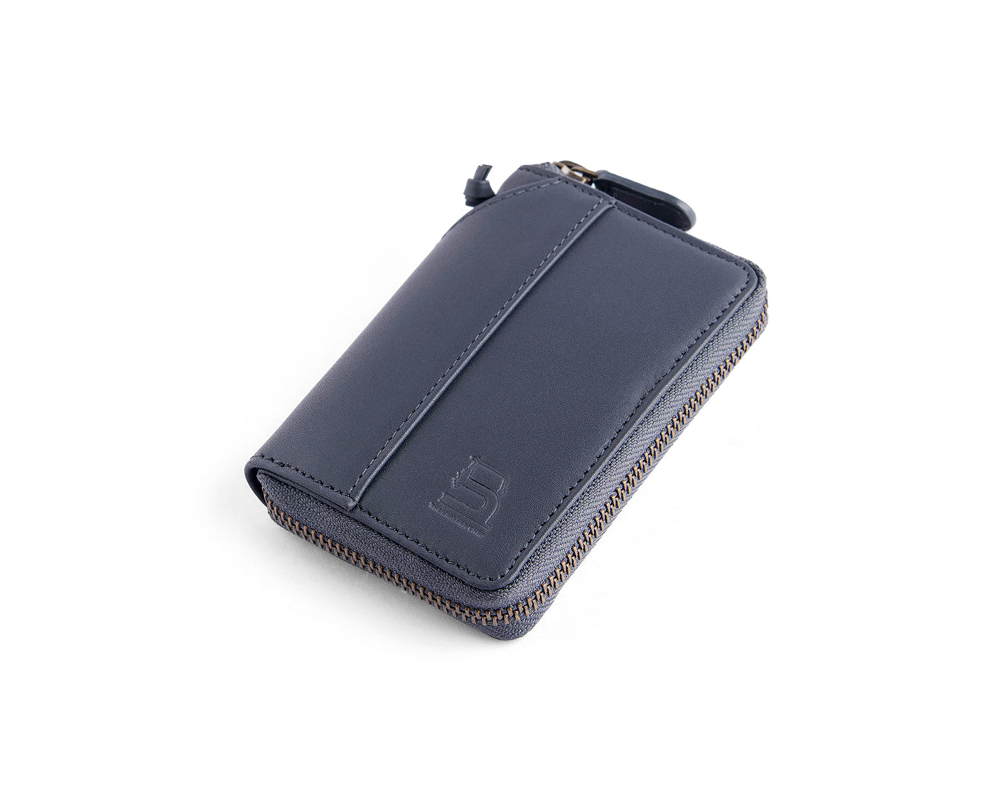 Compact Zipper Wallet - Midnight Blue