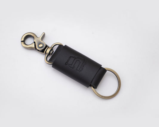 Leather Key Loop (Black) - The Leather Chef