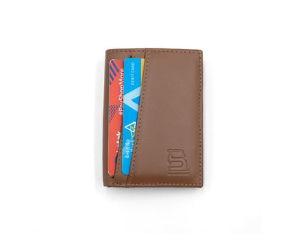 (Compact Zipper Wallet + Mini Wallet - Tan)