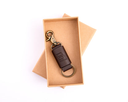 Leather Key Loop - Choco